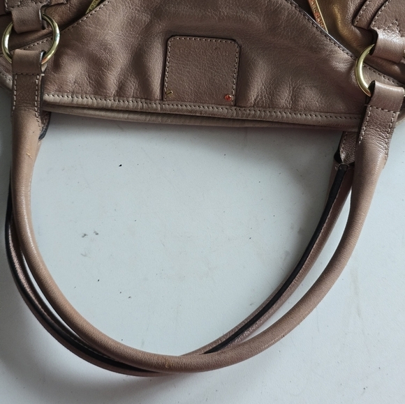 $1195 Marc Jacobs Leather Handbag Women Serengeti Wellington Brown Stone Large - Picture 12 of 16